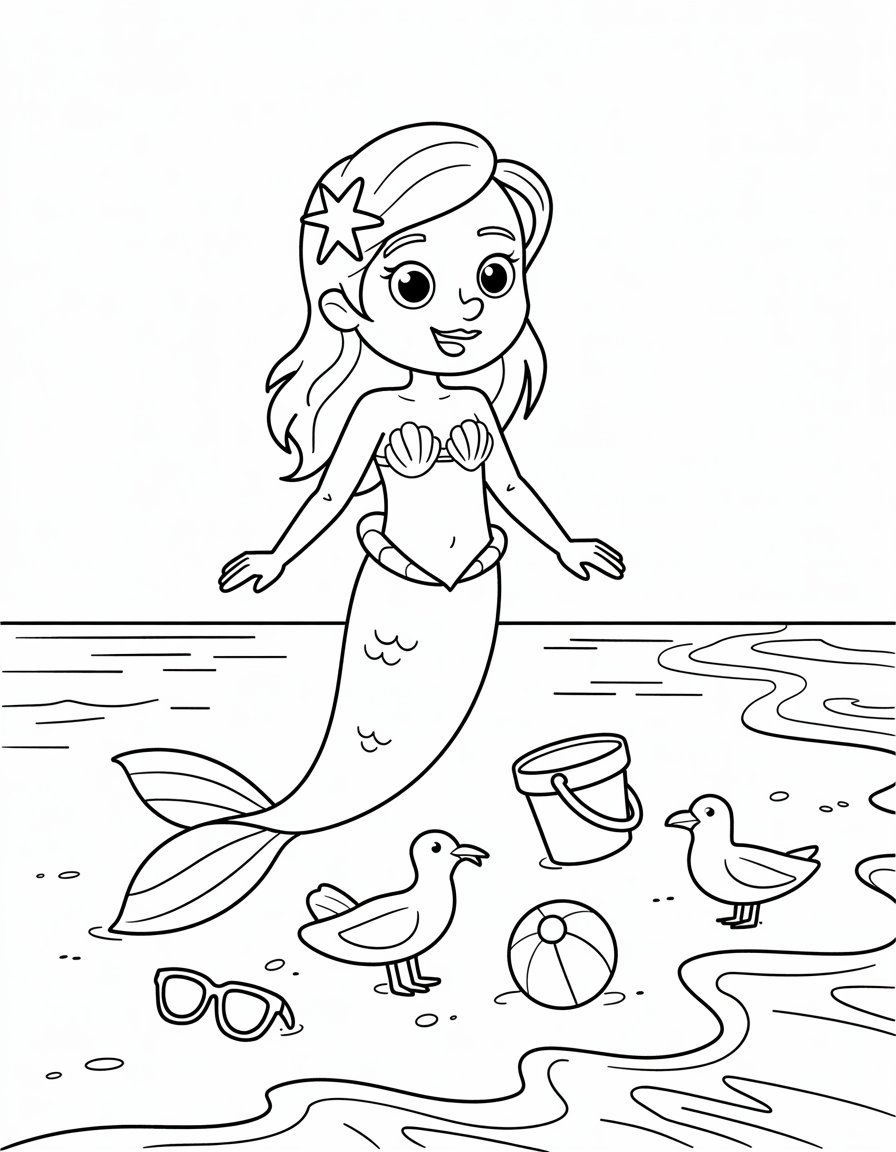 Mermaid Walking on Land